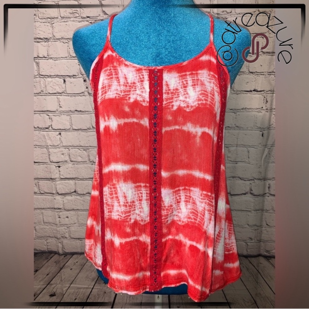 🈹 NOBO Red Tie Dye Top